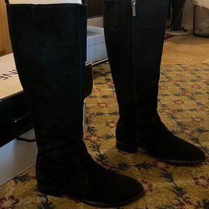 Nine West Nicolah Riding Boots Suede